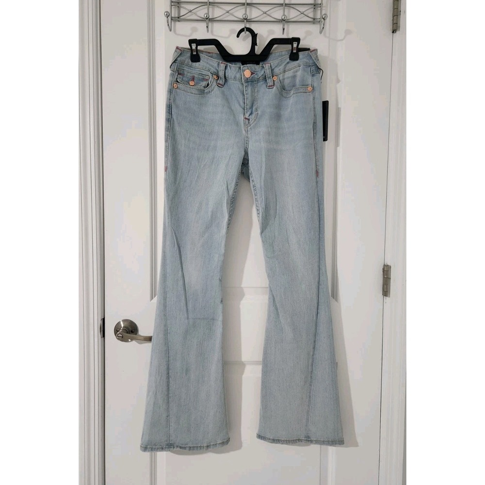 True Religion JOEY World Tour Women's Jeans Pants Mid-Rise Flare Stretch Size 29